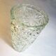 Large thick glass vase