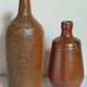 Duo de bouteilles Art-populaire en grès