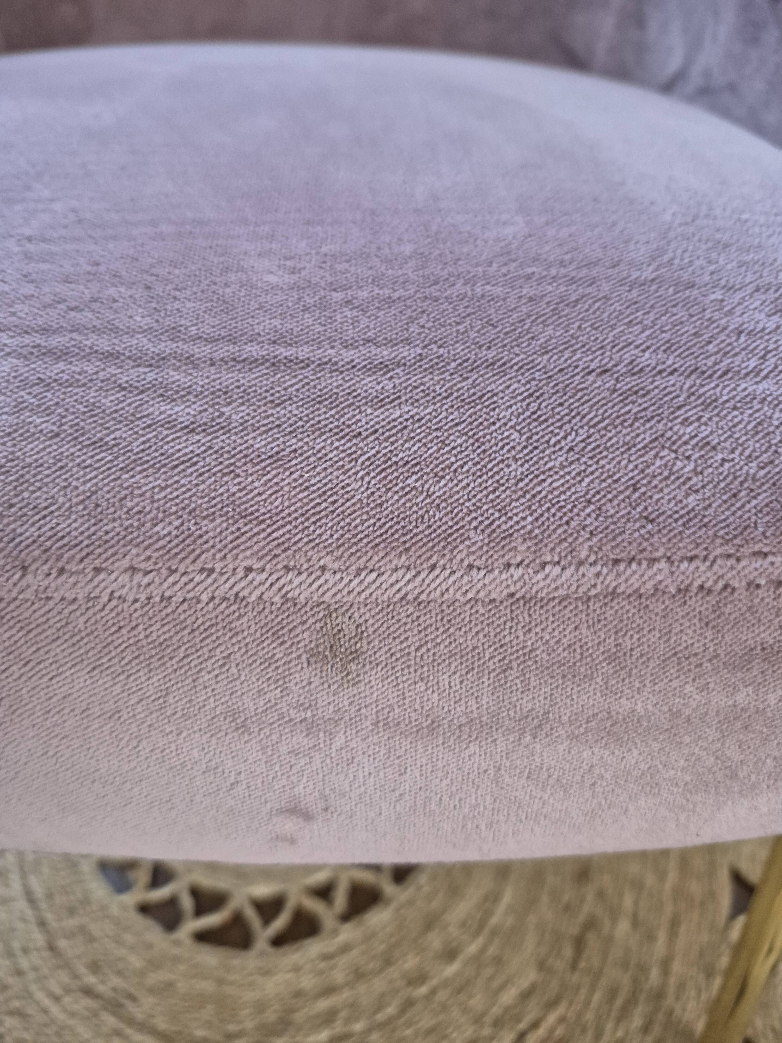 Fauteuil torre 1961 – modèle da vinci 02 – velours rose pâle