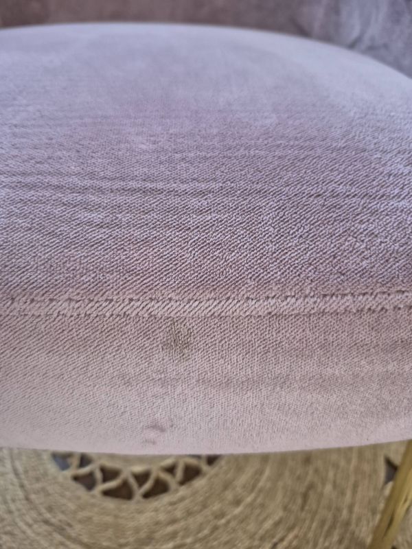 Fauteuil torre 1961 – modèle da vinci 02 – velours rose pâle