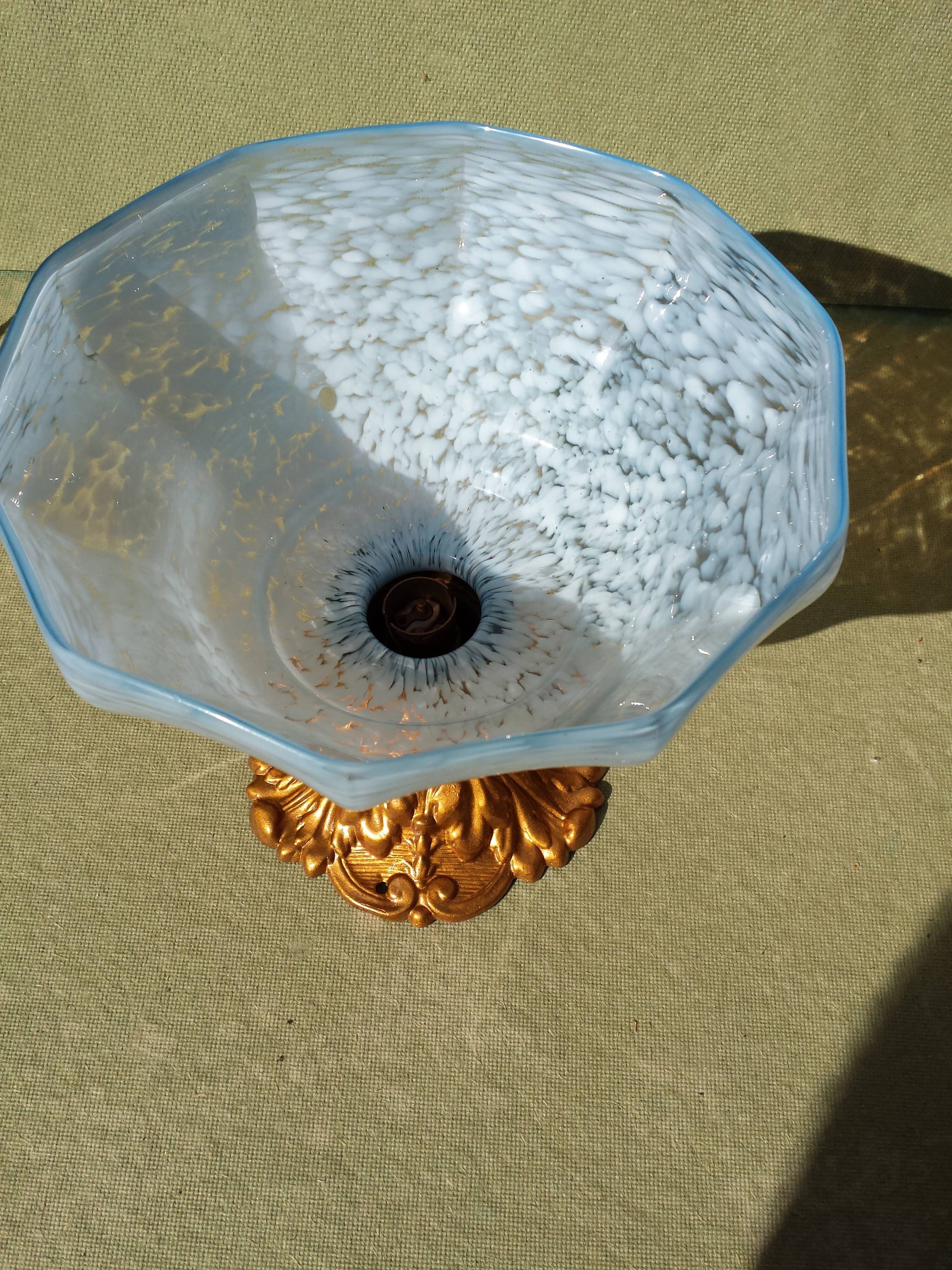 Antique Lamp Light Fixture Ceiling Light Clichy Glass