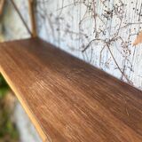 Vintage rattan shelf from the 60s