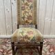Suite de 4 Louis XIII os de mouton tissu fleurs
