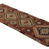 Anatolian handmade kilim rug 260 cm x 97 cm