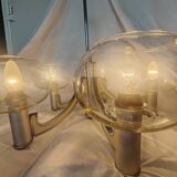 5-branched chandelier by Sciolari, Italy, space age, 1970