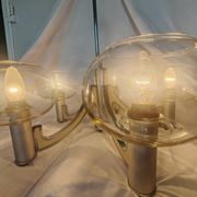 5-branched chandelier by Sciolari, Italy, space age, 1970
