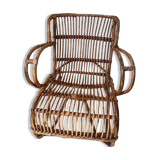 70s wicker armchair