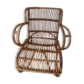 Wicker armchair from the 70s