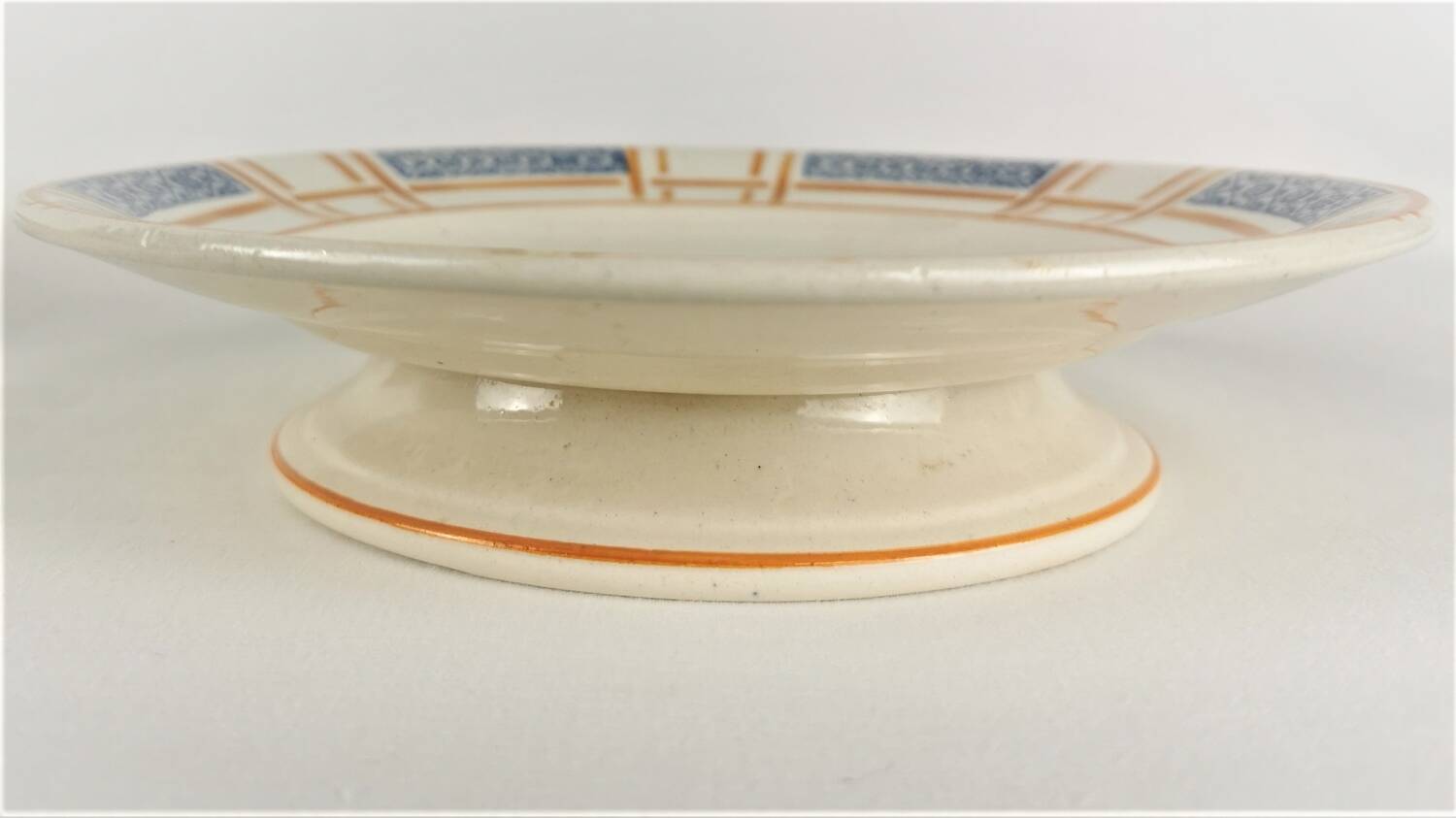 3 plats de service Longwy Carmen jaune