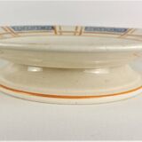 3 plats de service Longwy Carmen jaune