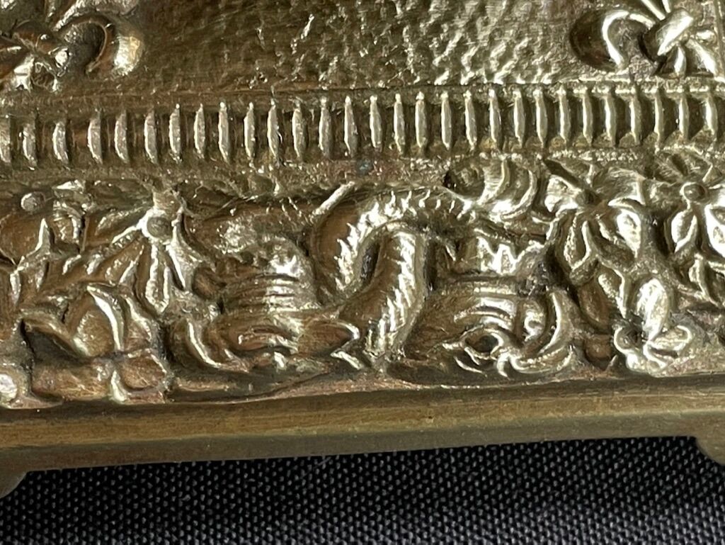 Pair of Napoleon III candle holders - Louis XIV style - Bronze (gilded)