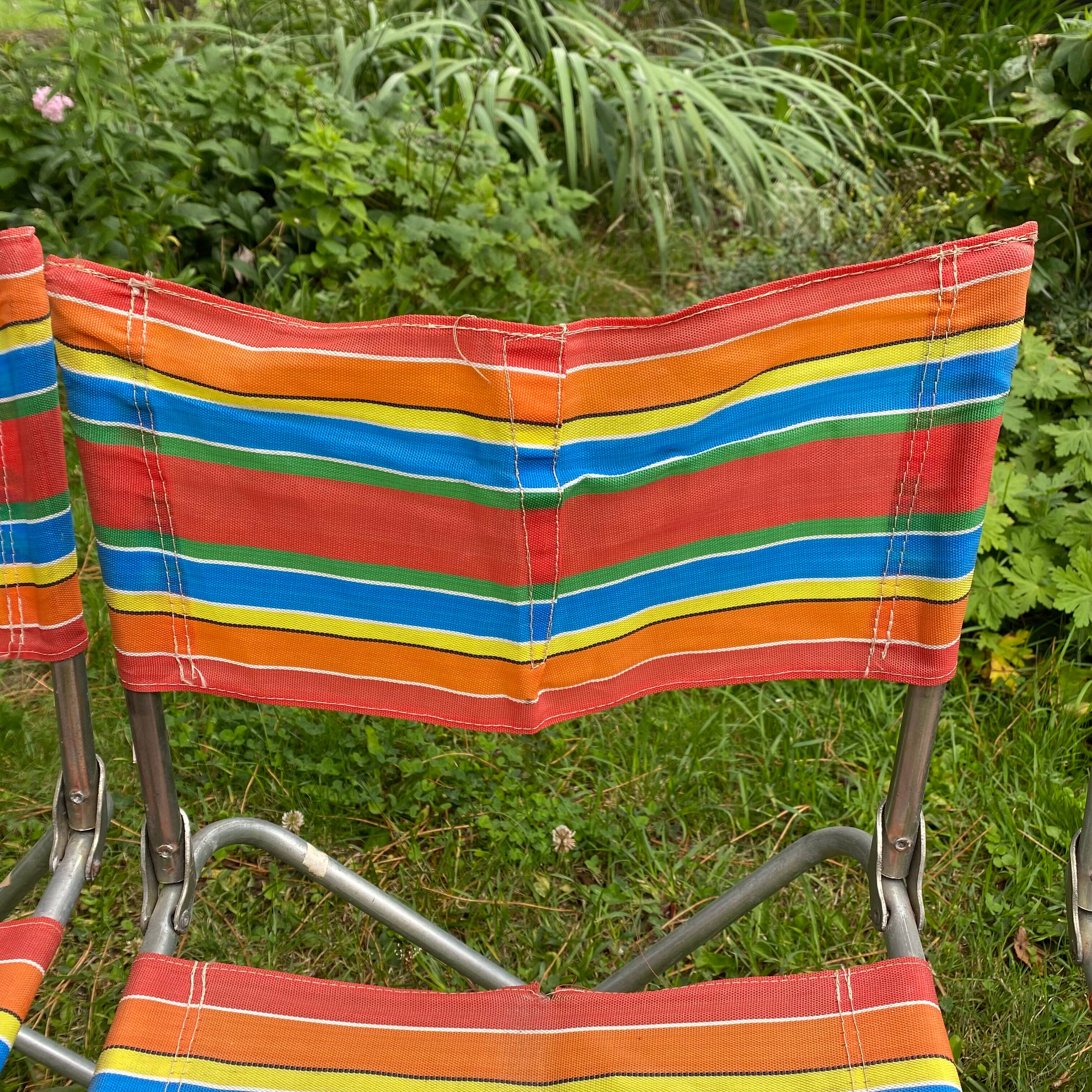 Vintage camping chairs 70s