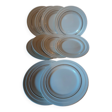 Lot de10 assiettes dessert Ceranord St Amand