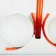 Richard Essig orange chandelier with opaline glasses, 1970