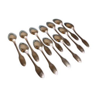 Small spoons Christofle model Marie Antoinette silver metal