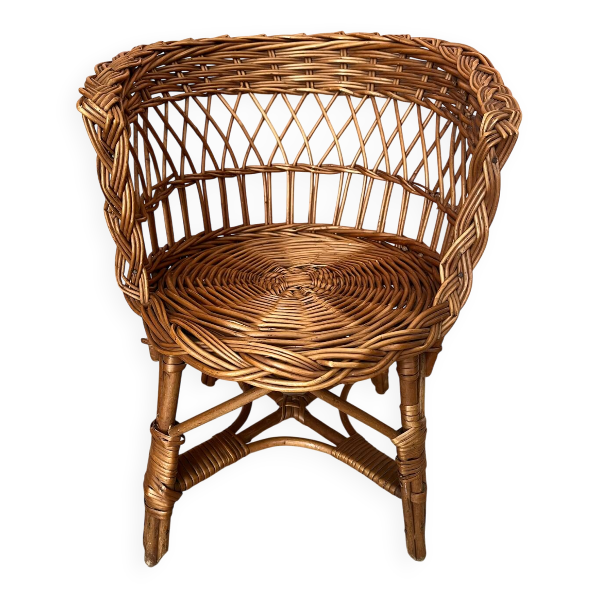 Petit fauteuil osier enfant
