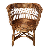 Petit fauteuil osier enfant