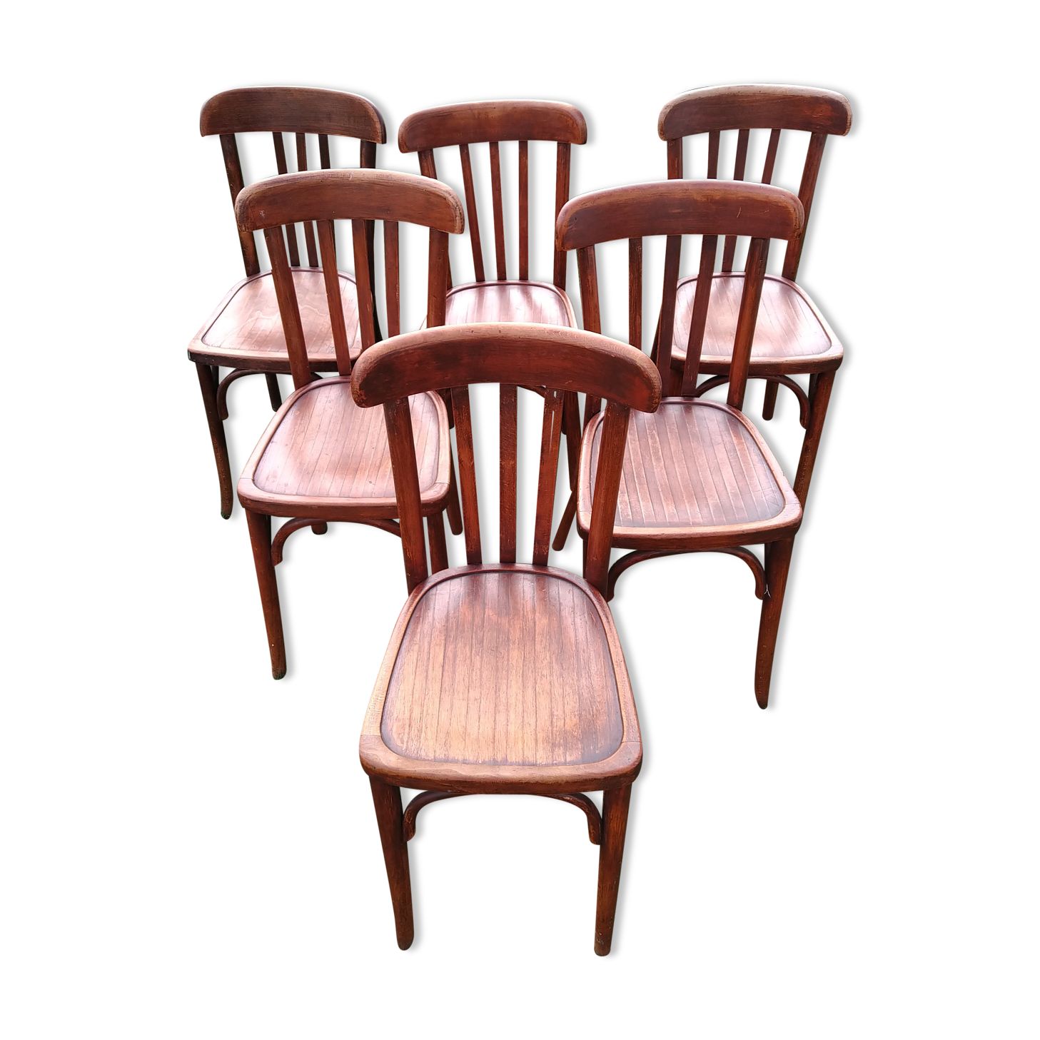 Six bistro chairs