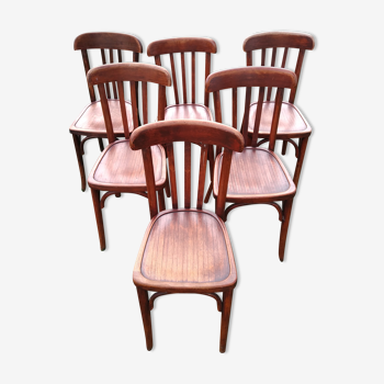 Six chaises bistrot