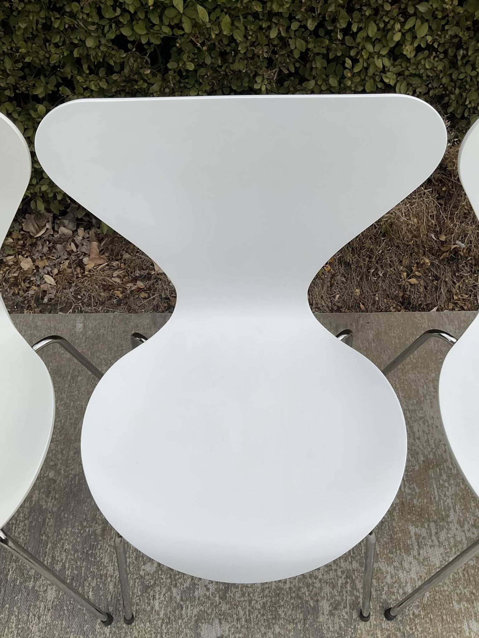 Set of 4 3107 chairs by Arne Jacobsen for Fritz Hansen