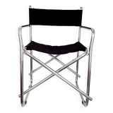 Vintage chrome tubular armchair