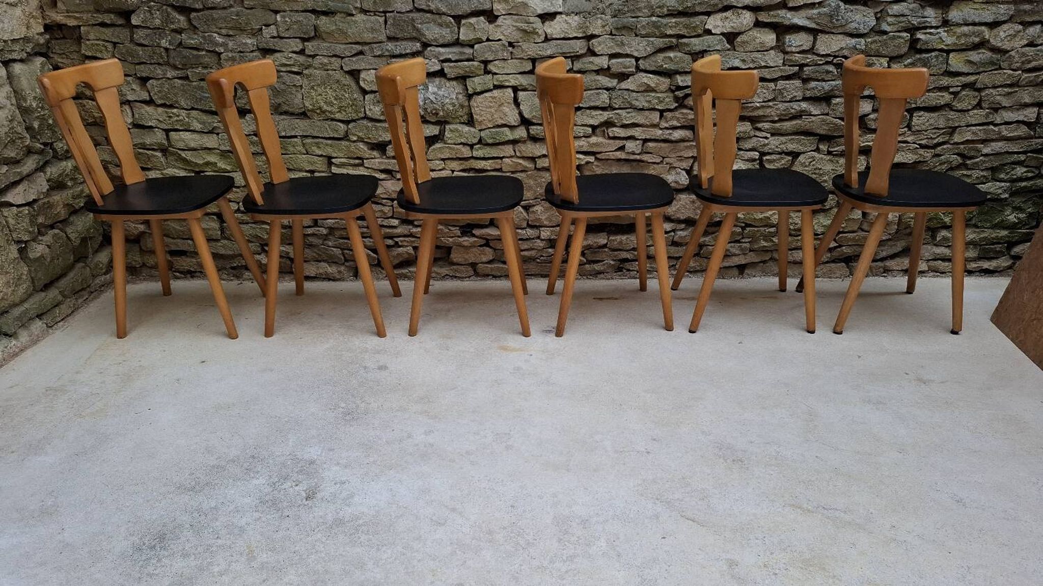 Set of 12 bistro chairs