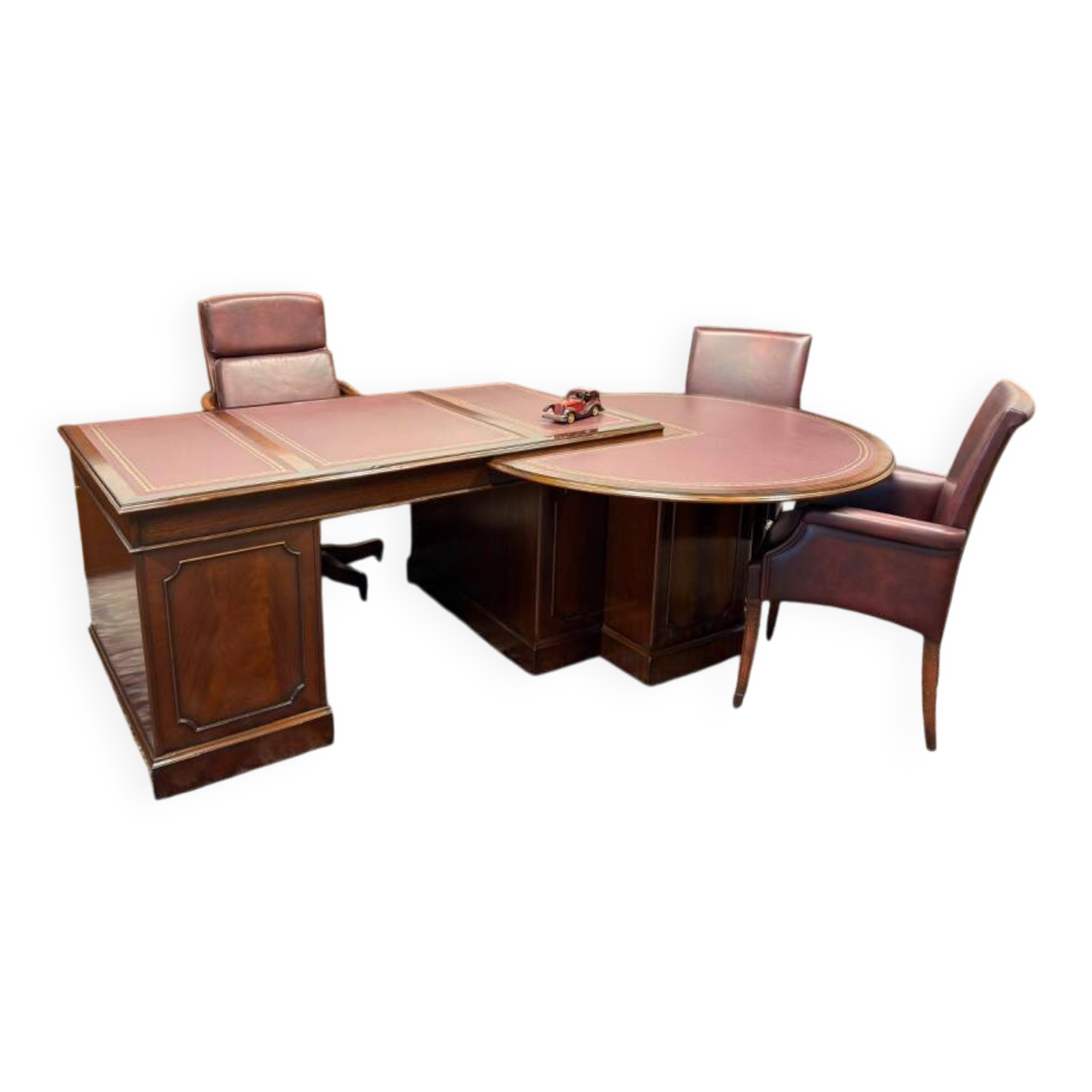 Unique Classic English Desk Set with Conference Table