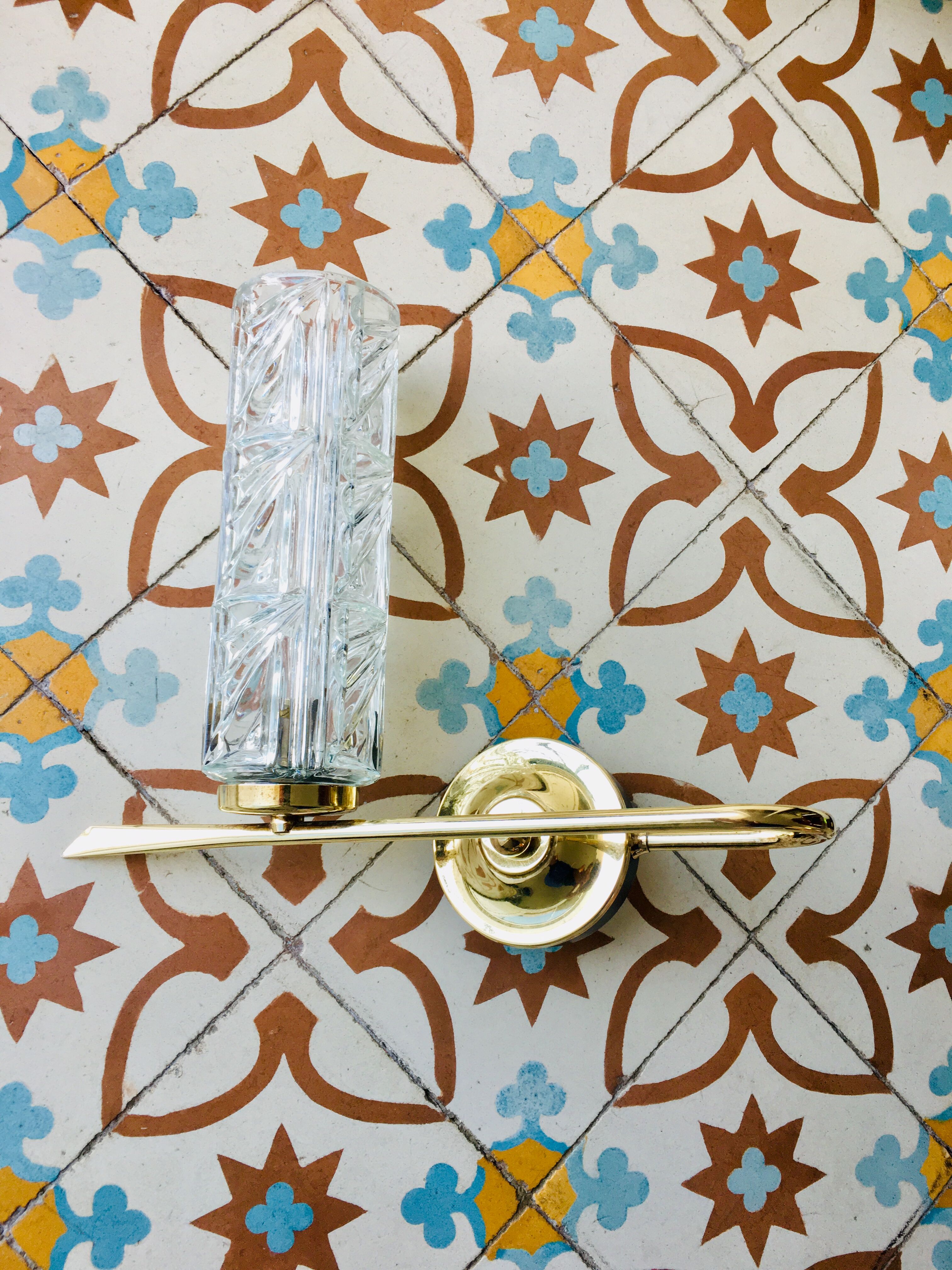 Wall sconce in brass, 1950s