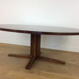Table à manger à rallonge en bois de rose du milieu du siècle par John Mortensen
