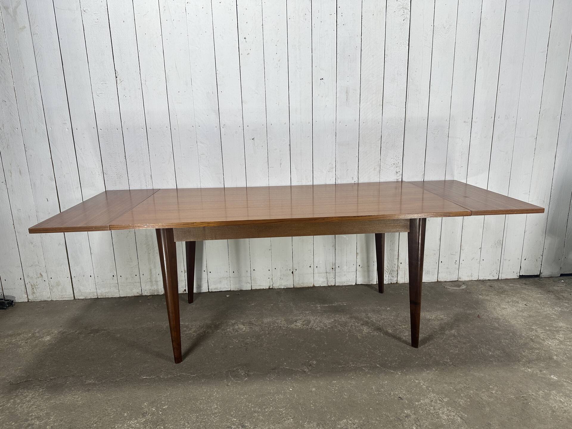 Table à manger vintage en teck extensible – années 60