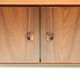 Vintage rosewood low sideboard with four doors from the 1960s