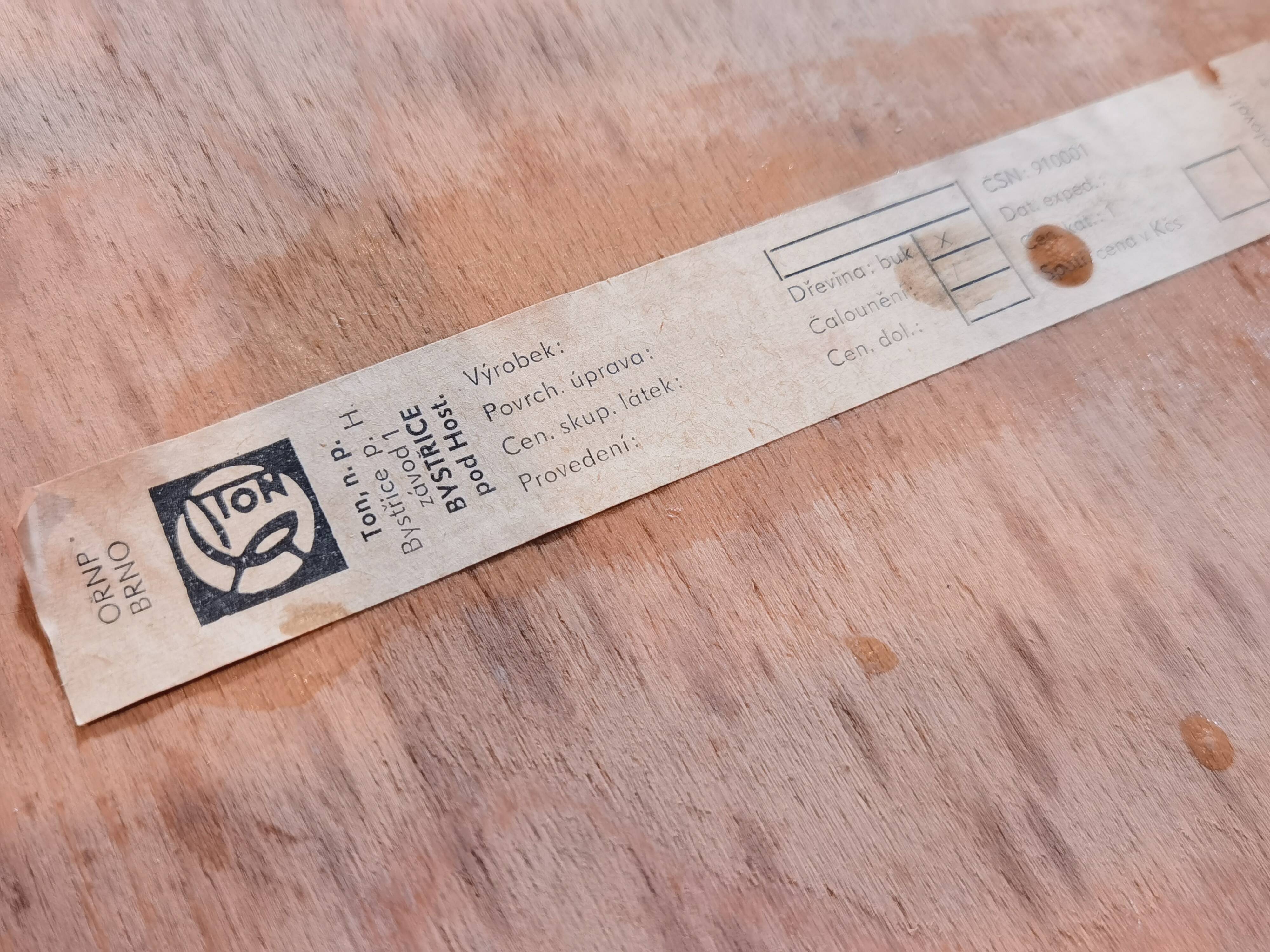 Set of 3 chairs Thonet 1960