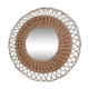 70s rattan sun mirror
