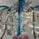 Venetian Rezzonico chandelier in multicoloured Murano glass circa 1900