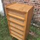 Commode rotin vintage