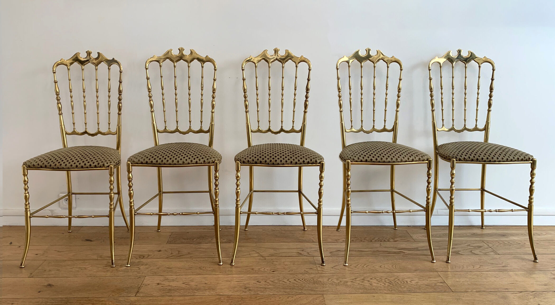5 chairs by Chiavari Italy