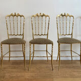 5 chairs by Chiavari Italy