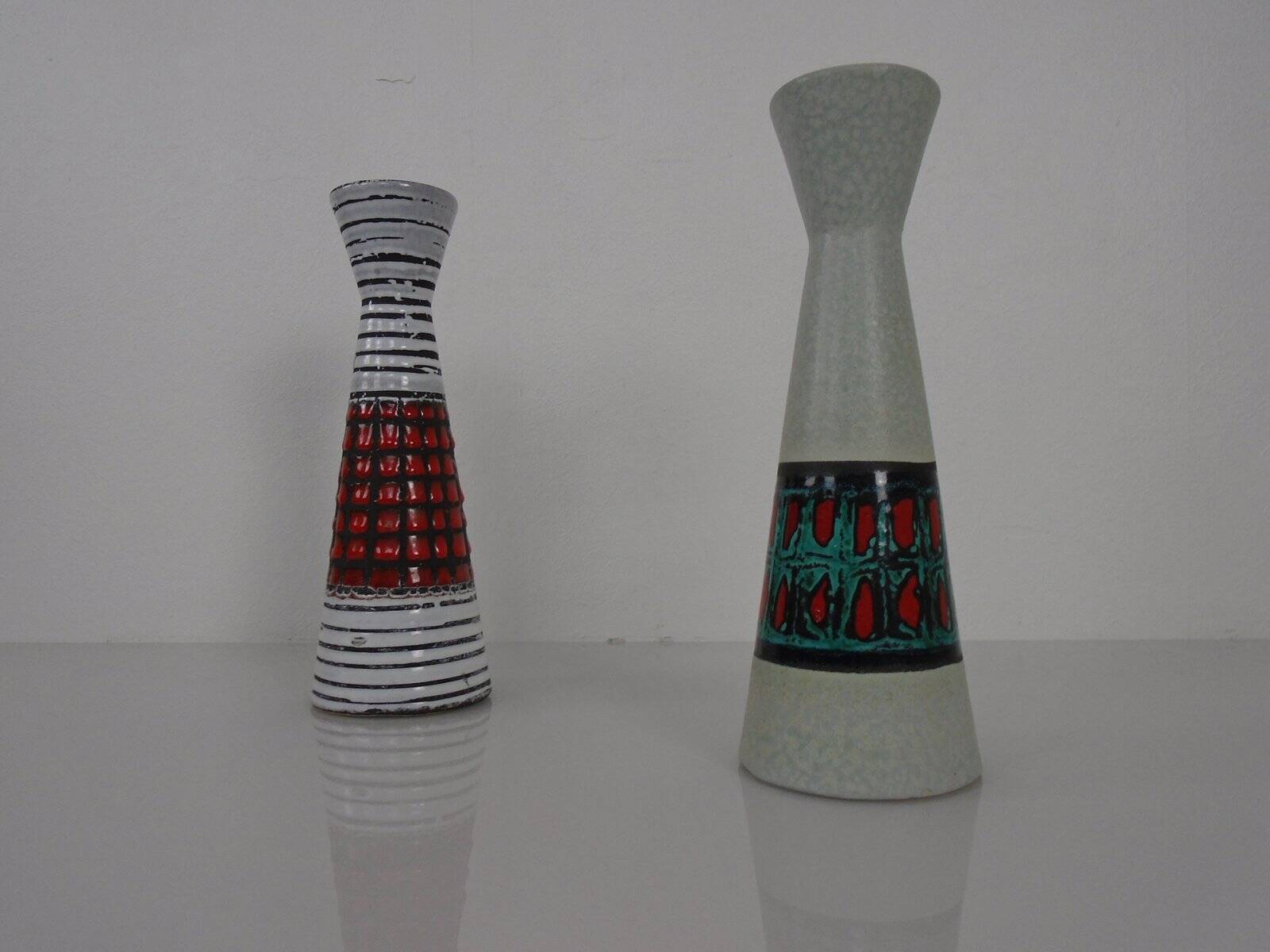 Ceramic vases by Heinz Siery for Scheurich, 1950s, set of 2.