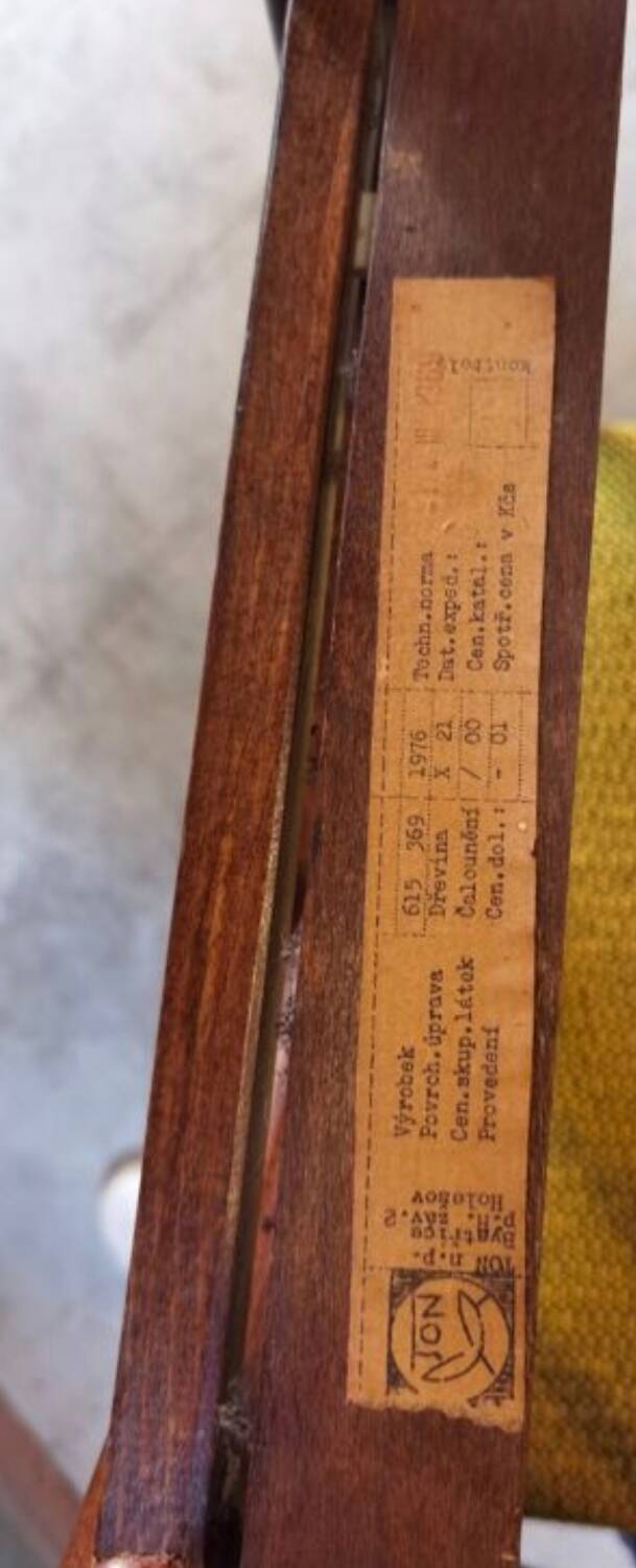 Boomerang armchair by Antonin Suman for Ton Bystrice Thonet 1960