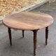 Table ovale à volets extensible Louis Philippe en bois massif du XIXème