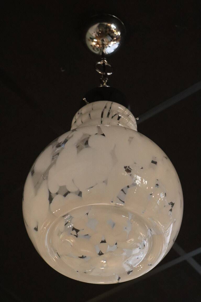 Vintage Italian Murano glass pendant light, 1970s