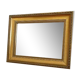Mirror frame wood beads gilded patinated
