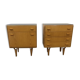 Set of 2 vintage bedside tables by Frantisek Mezulanik for Novy Domov