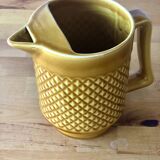 Vintage saffron colored pitcher