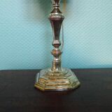 Lamp to lay, black leather lampshade - Art Deco