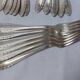 37-piece silver-plated metal cutlery set Art Deco