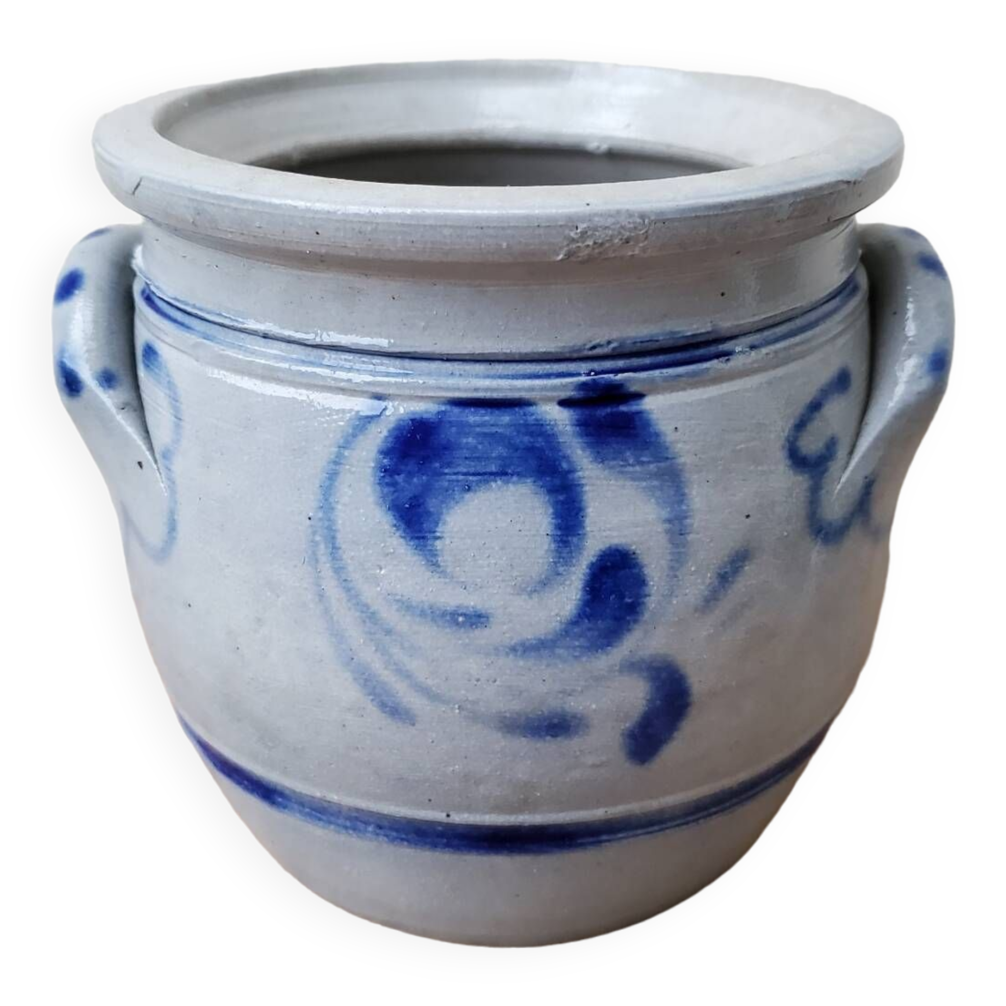 Stoneware pot with Betschdorf salt signed