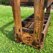 Old bottle rack