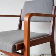 Fauteuil scandinave en teck mid-century