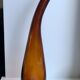 Amber bottle in blown glass 70s